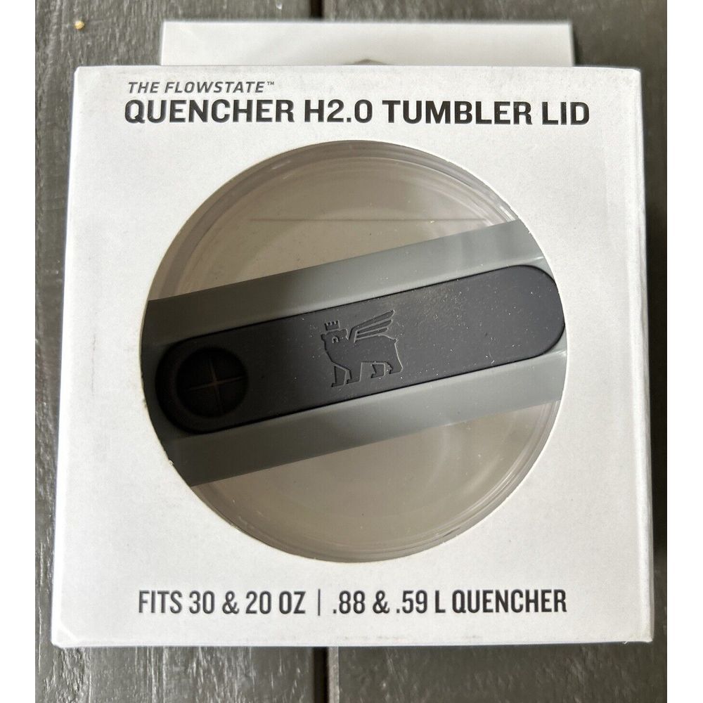 Stanley Quencher H2.0 Tumbler Lid - Black and Gray